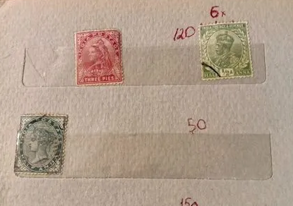Лот индийских марок, 3 шт.