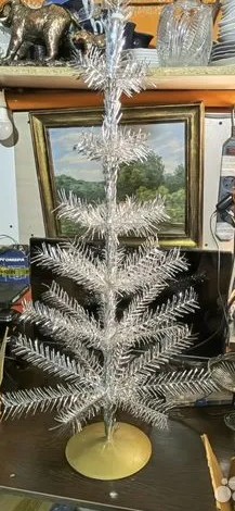 Винтажная Ёлка серебристая разборная СССР